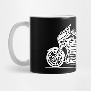 R18 Bike White Sketch Art Mug